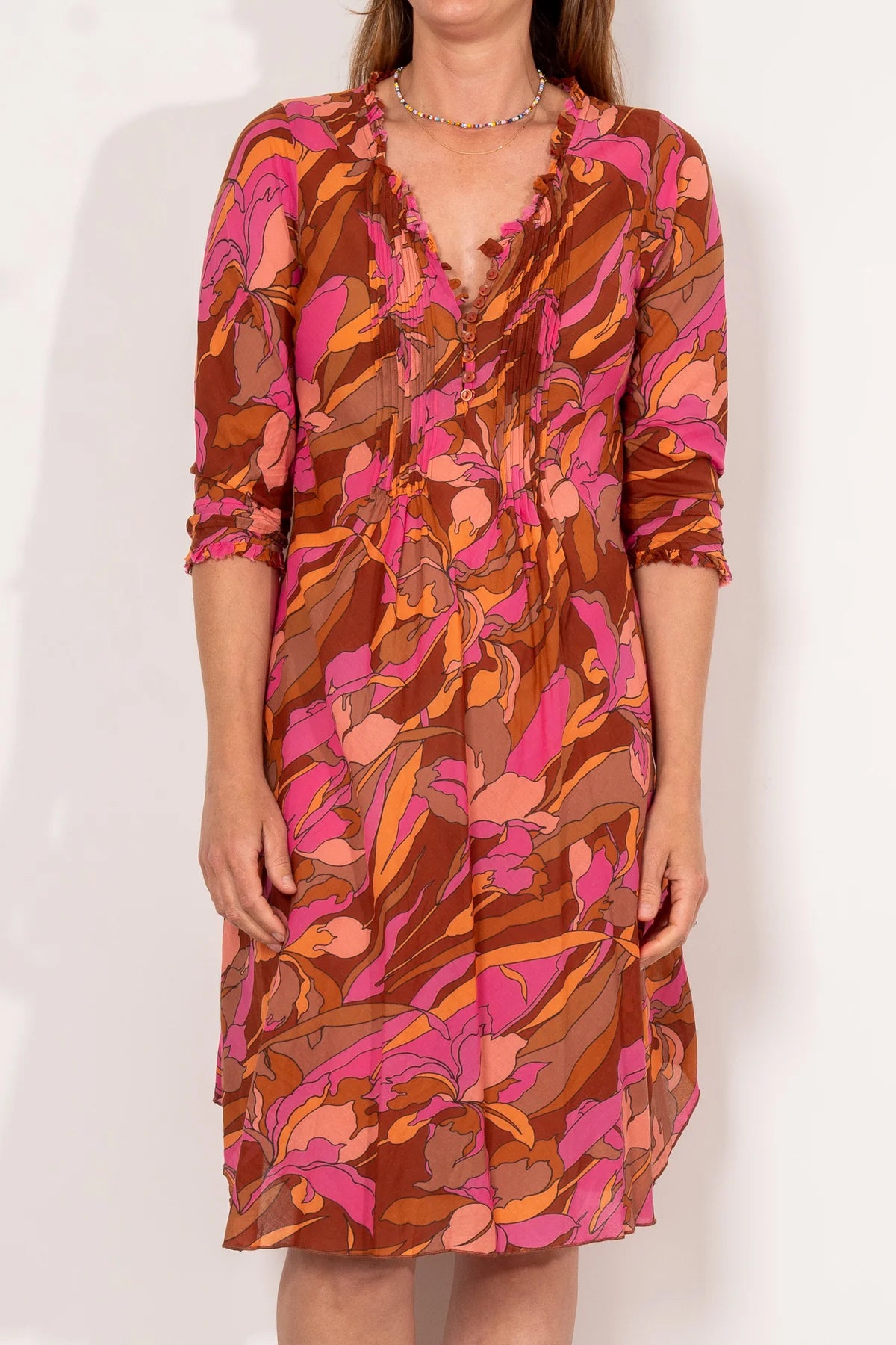One Season Middy Poppy Dress - Istria Pink