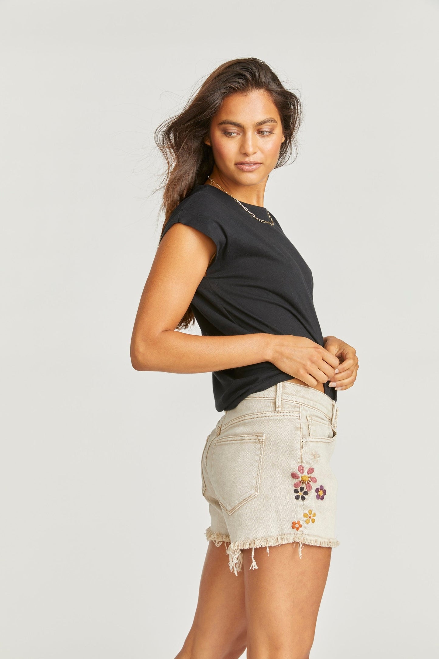 Driftwood Jeans Goldie Short - Taupe Boogie Nights