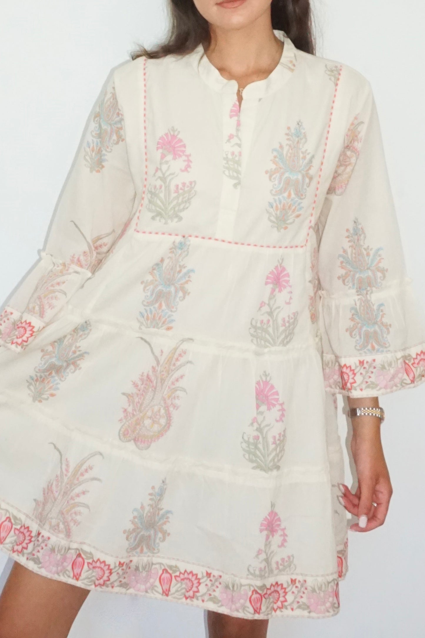 Nibi MTK Dylan Dress Pastel Paisley