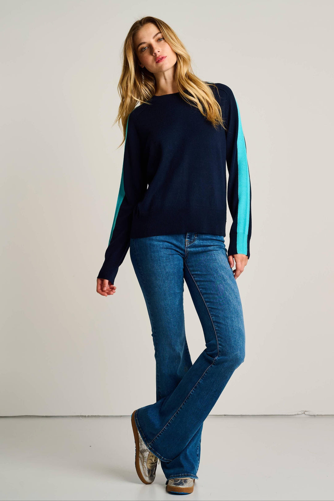 Lisa Todd Stripefull Sweater - Midnight