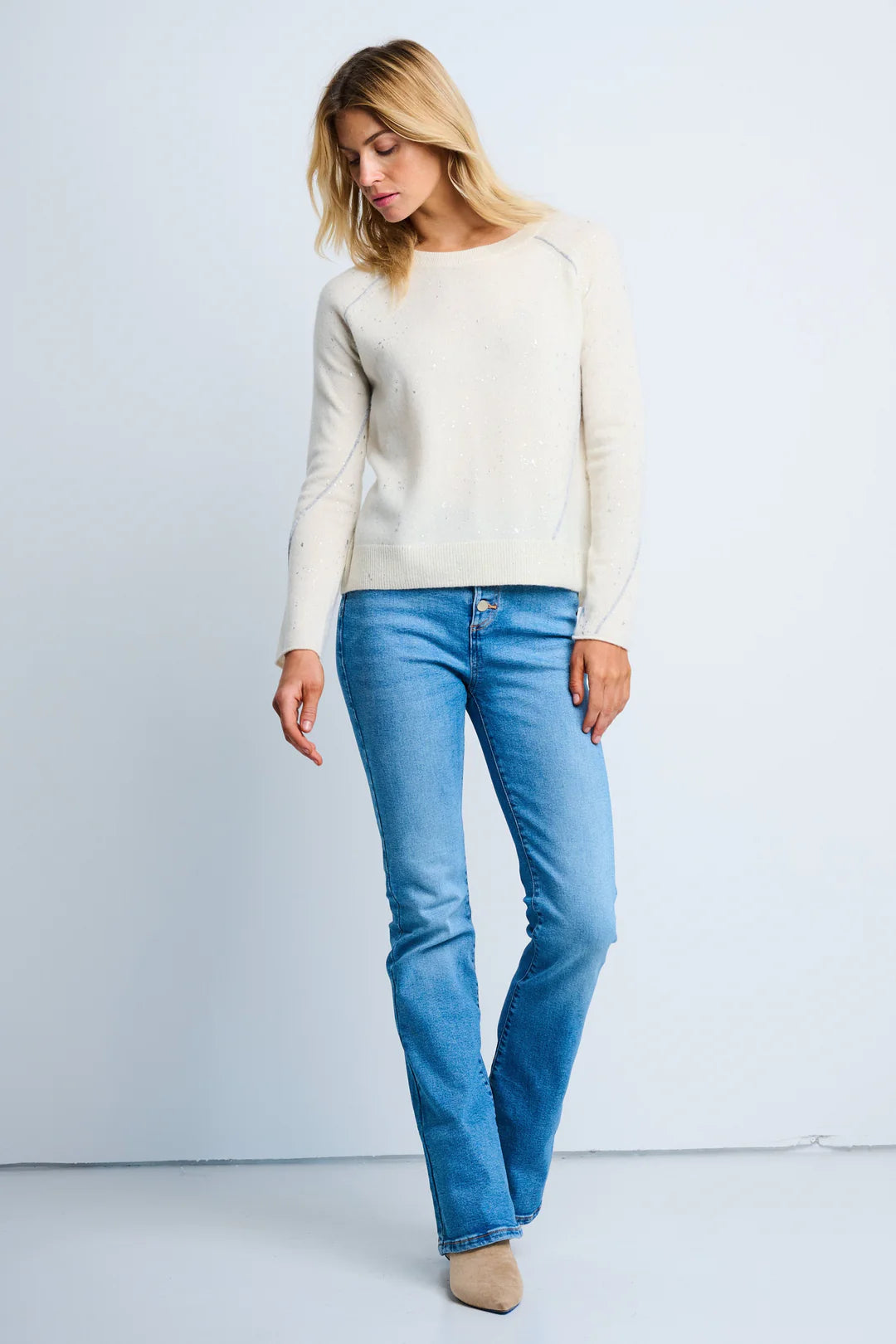 Lisa Todd Diamond Dust Sweater - Winter White