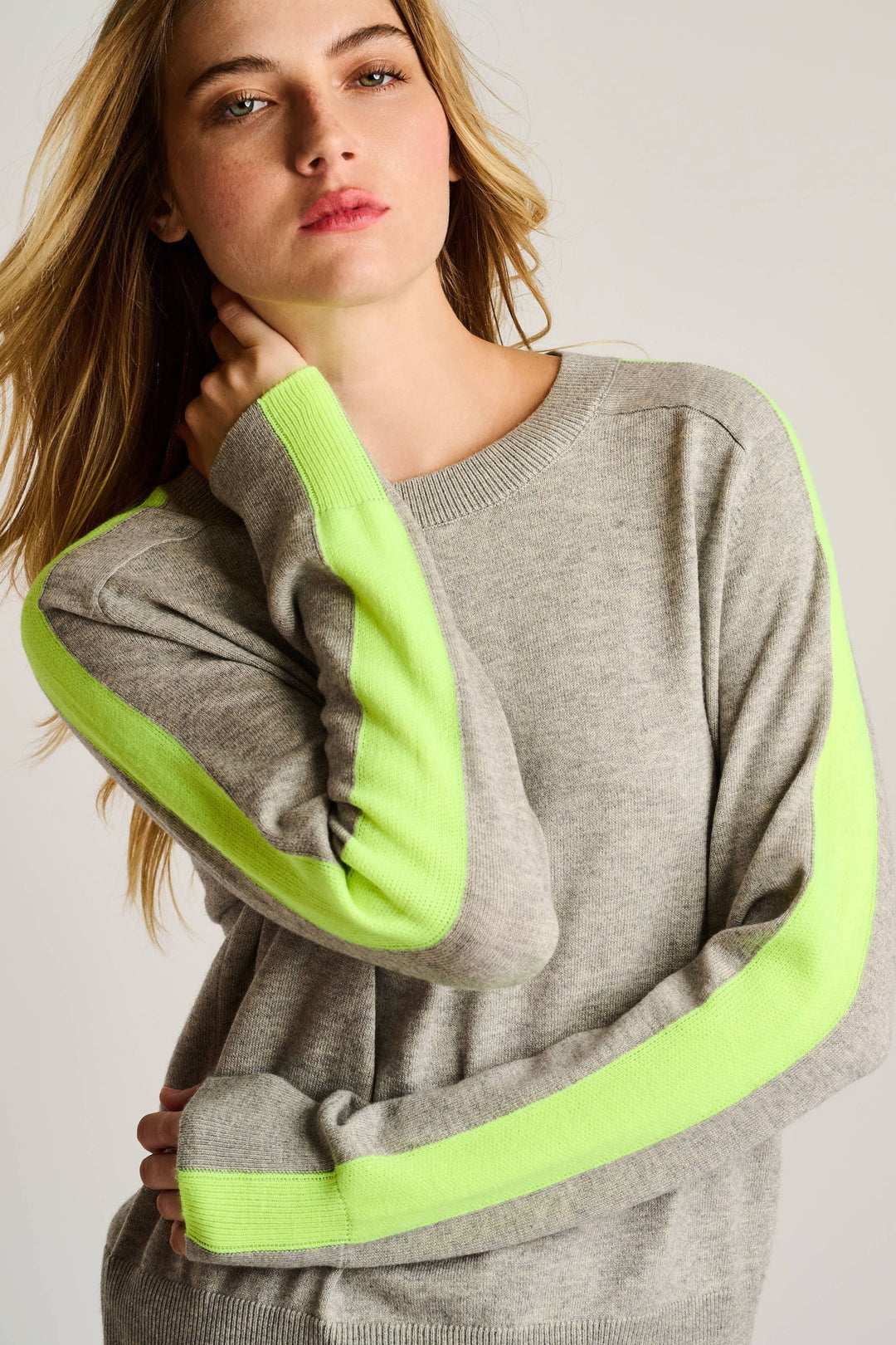 Lisa Todd Stripefull Sweater - Fog