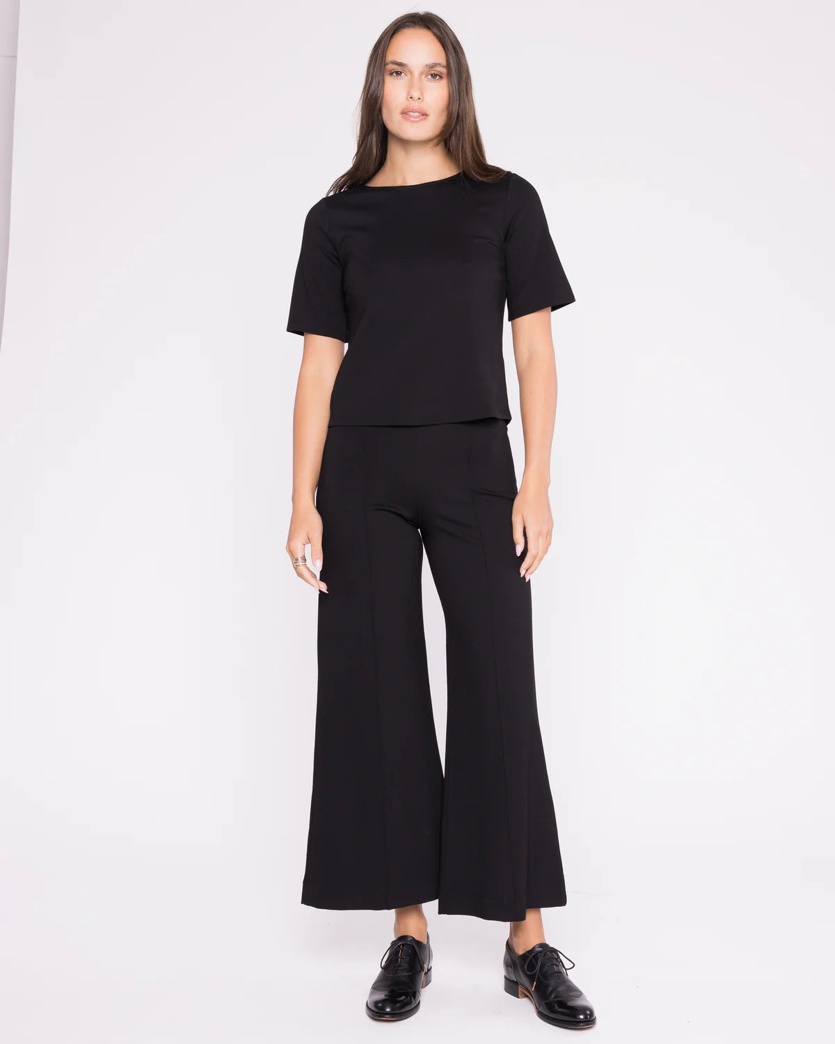 Ripley Rader Ponte Knit Wide Leg Pant Cropped