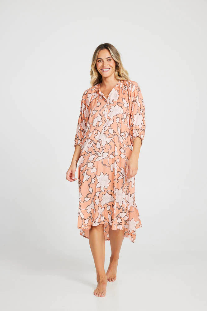 Holiday Cabana Dress-Rainforest