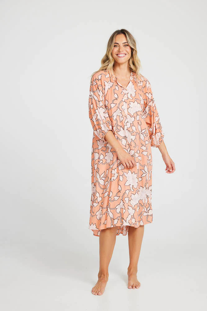 Holiday Cabana Dress-Rainforest