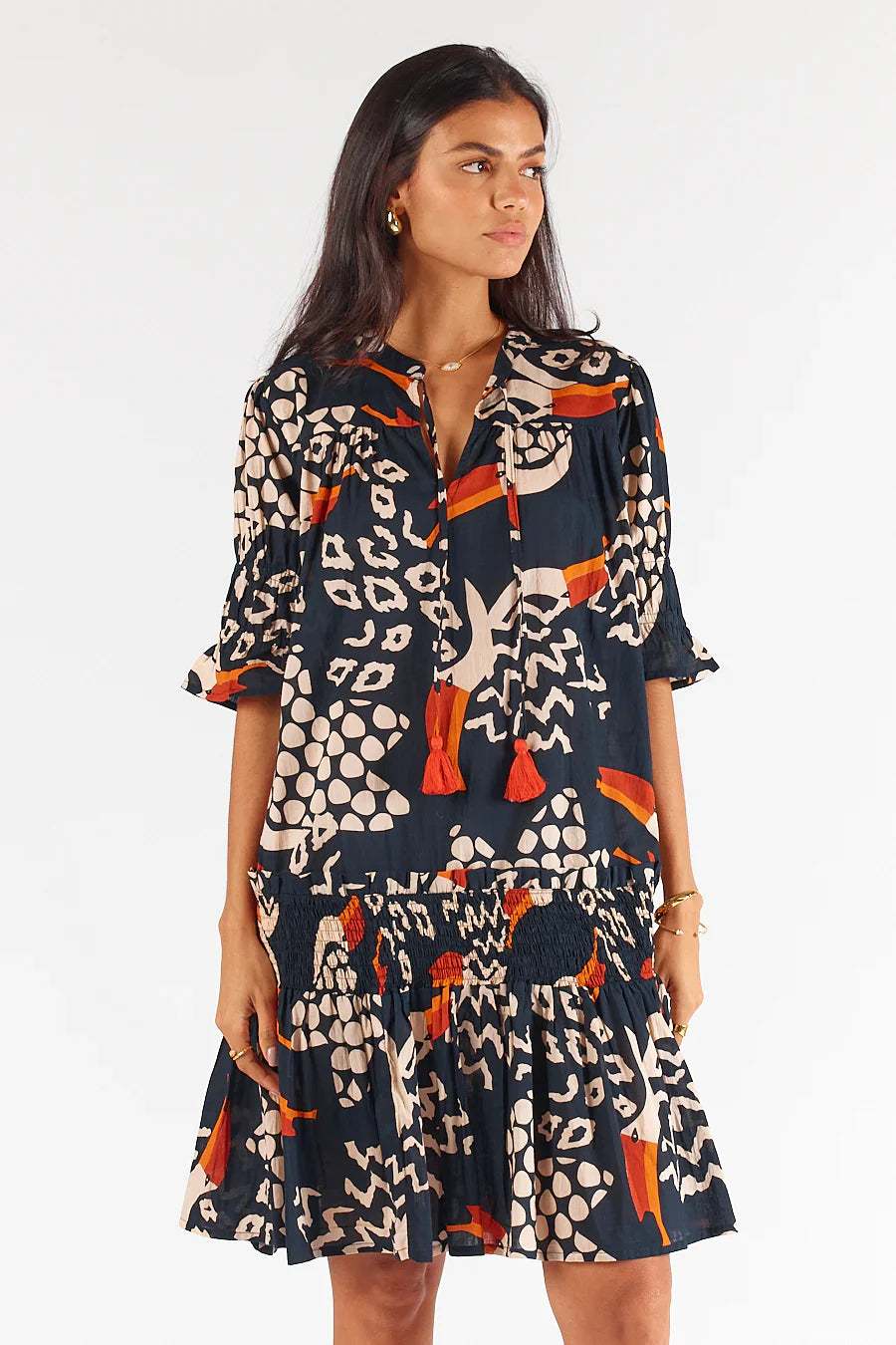 Rubyyaya Toucan Dress Multi