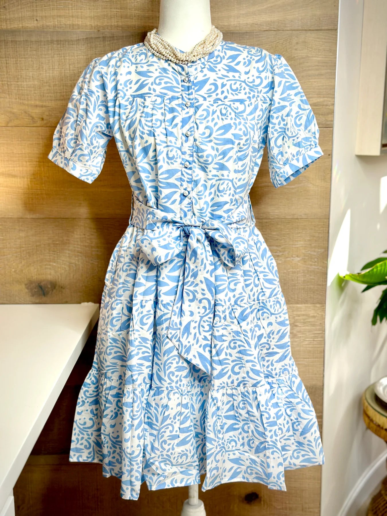Just Darviny Ibiza Short French Blue Dress - Love Blue