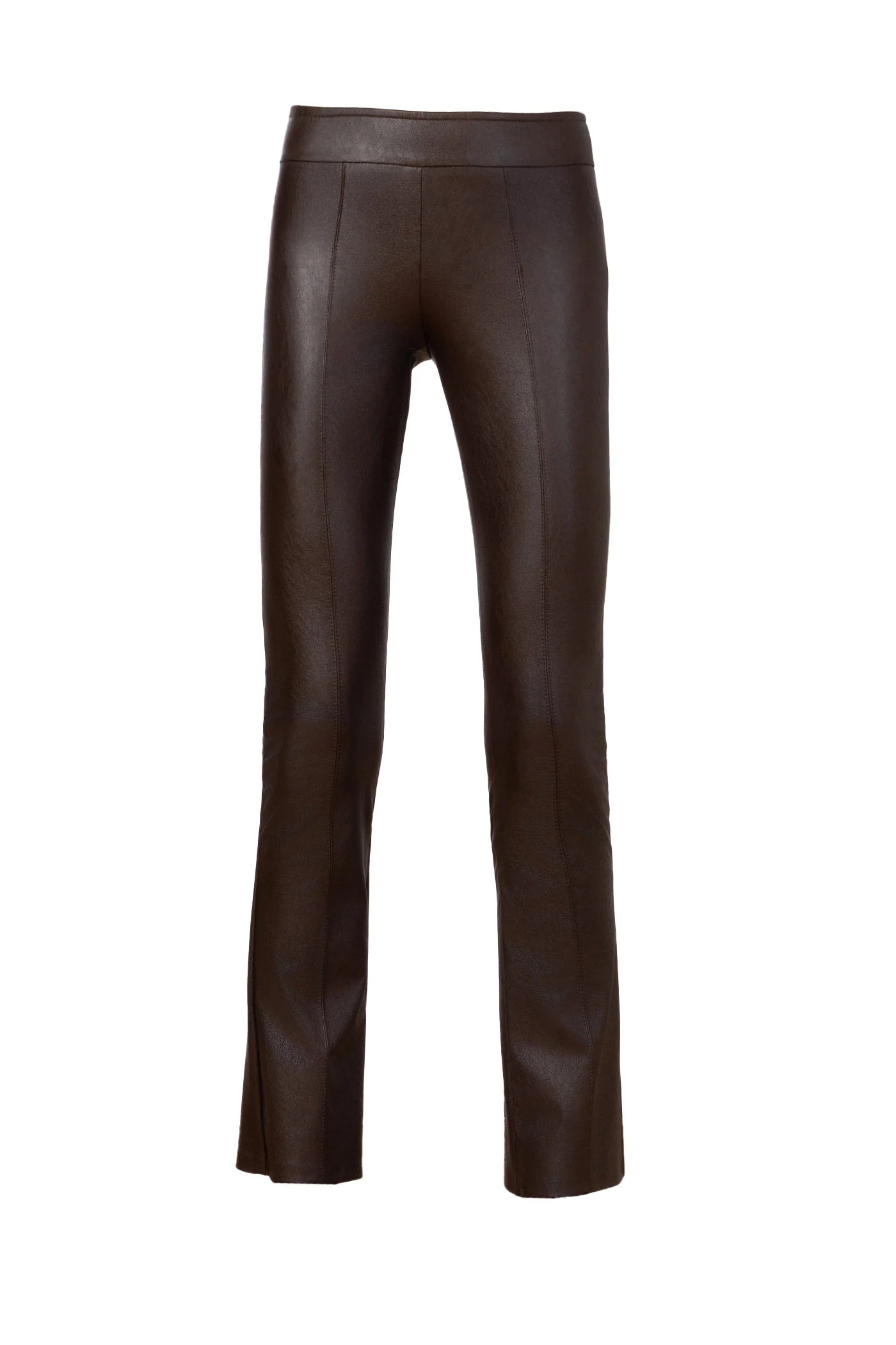 Avenue Montaigne Jetset Pant - Pleather Brown