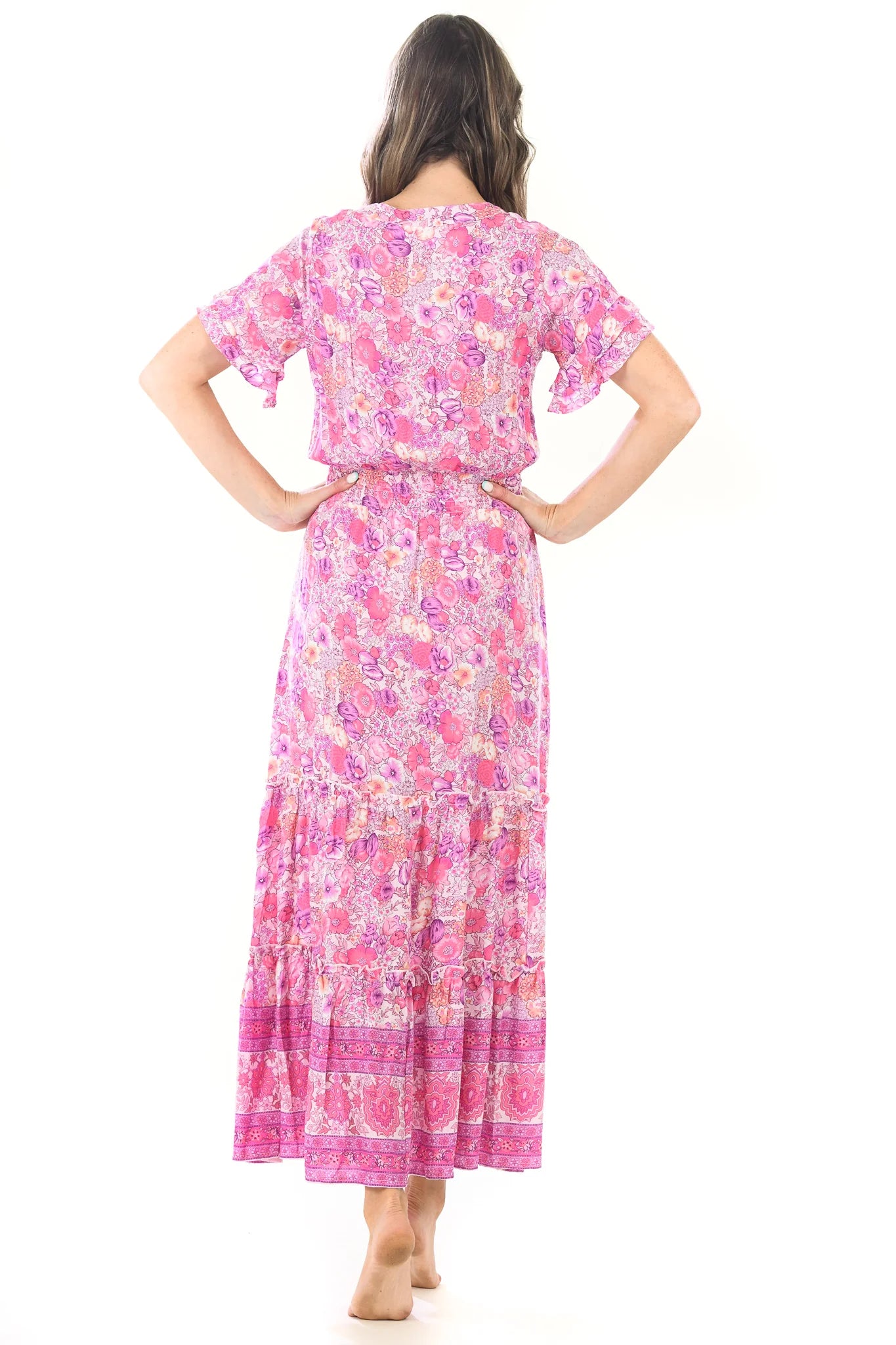 Walker & Wade Christina Dress-Bengal Rose