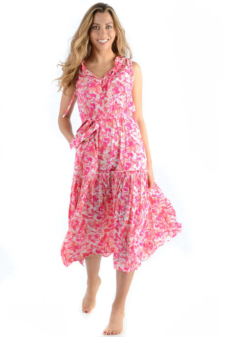 Walker & Wade Alexis Dress / Fuchsia