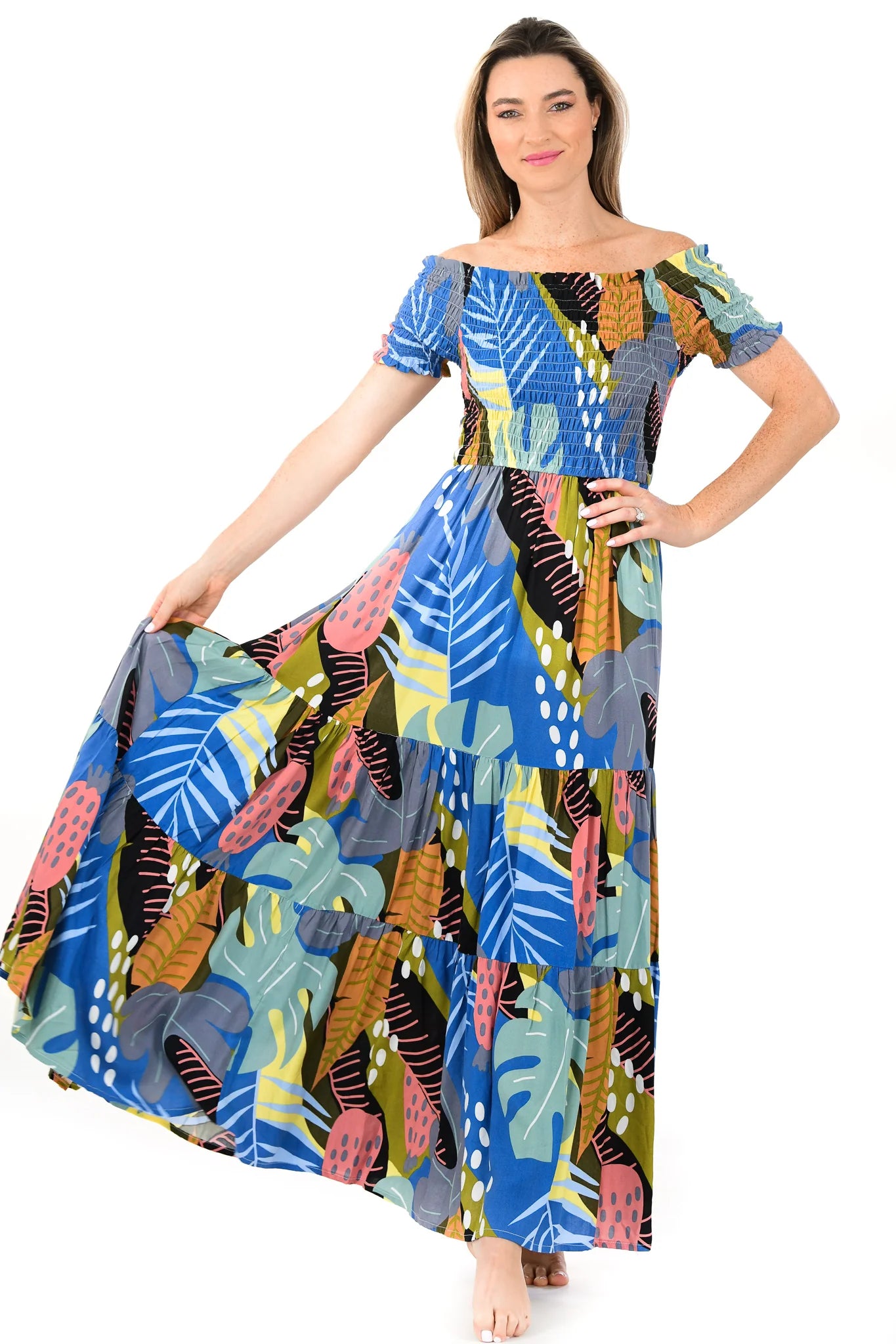 Walker & Wade Mystique Maxi Dress Blue