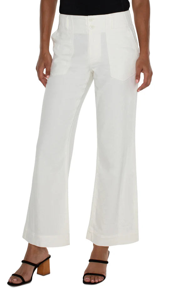 Liverpool Hannah Utility Pant Soft White