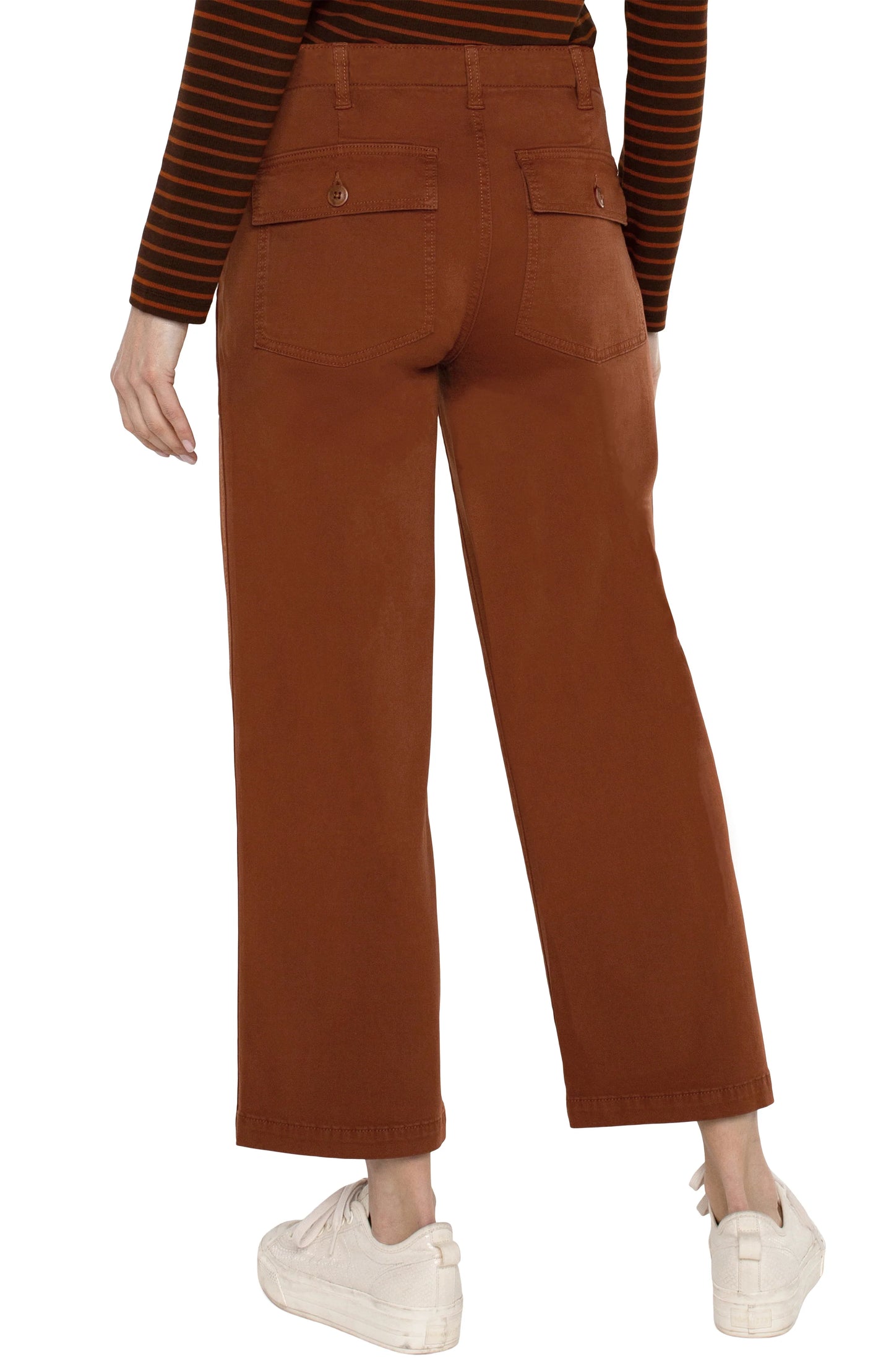 Liverpool Cargo Wide Leg Crop Burlywood
