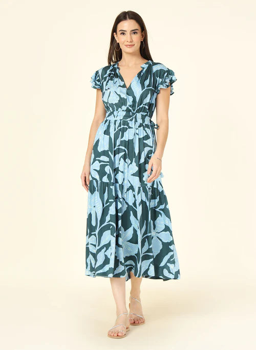 Omika Willa Midi Dress- Lia Tide
