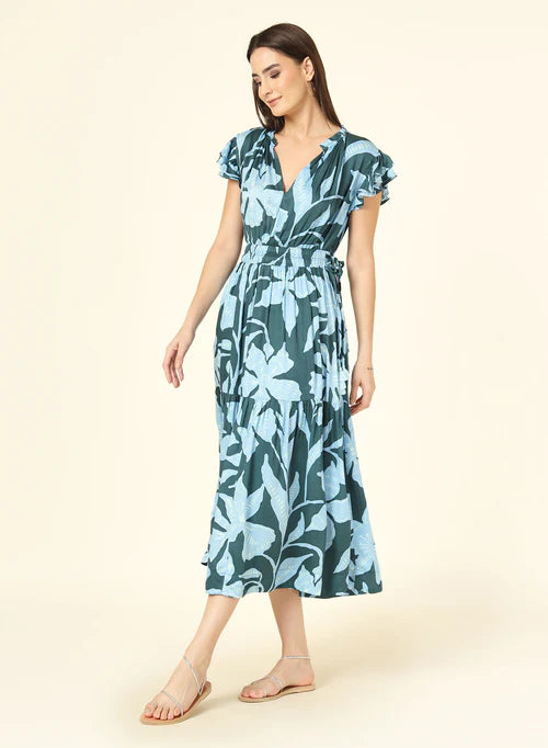 Omika Willa Midi Dress- Lia Tide