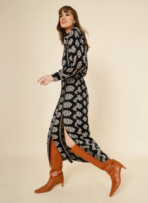 Omika Simone Maxi Dress Obsidian