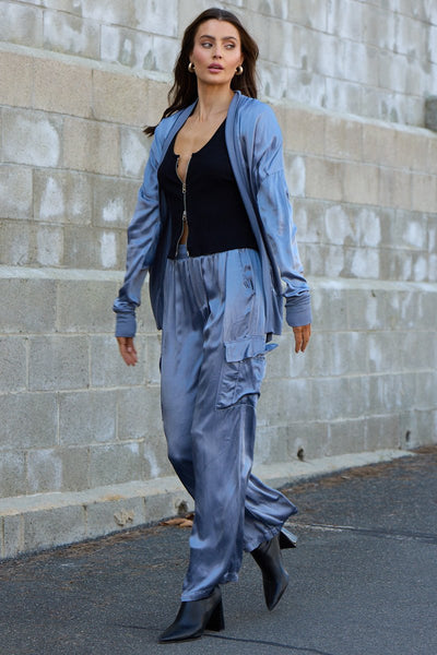 LAmade Silky Cargo Long Pant Cool Grey