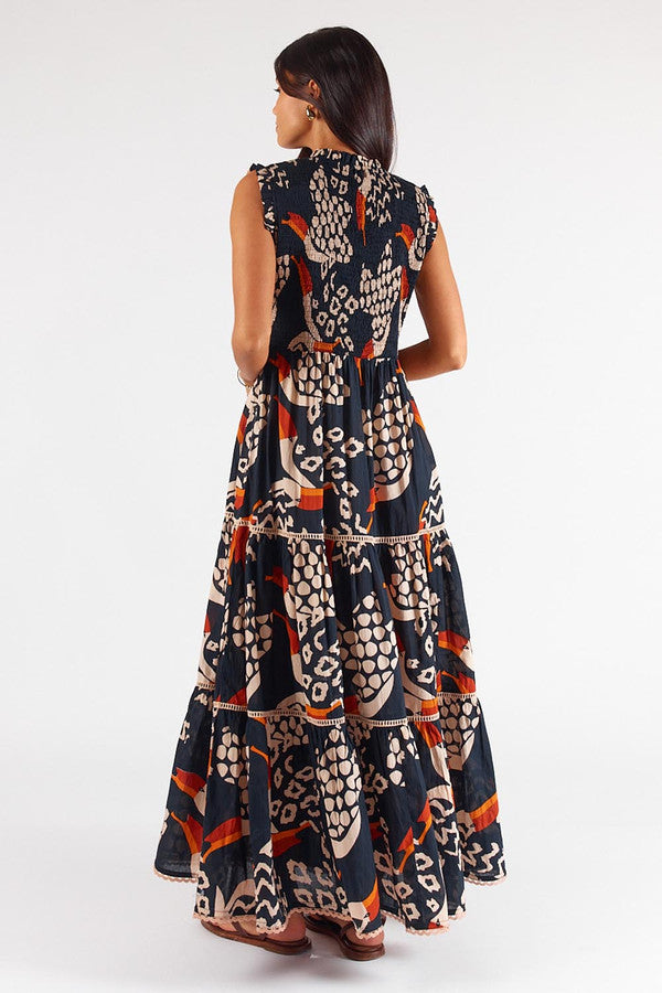 Rubyyaya Toucan Maxi Dress