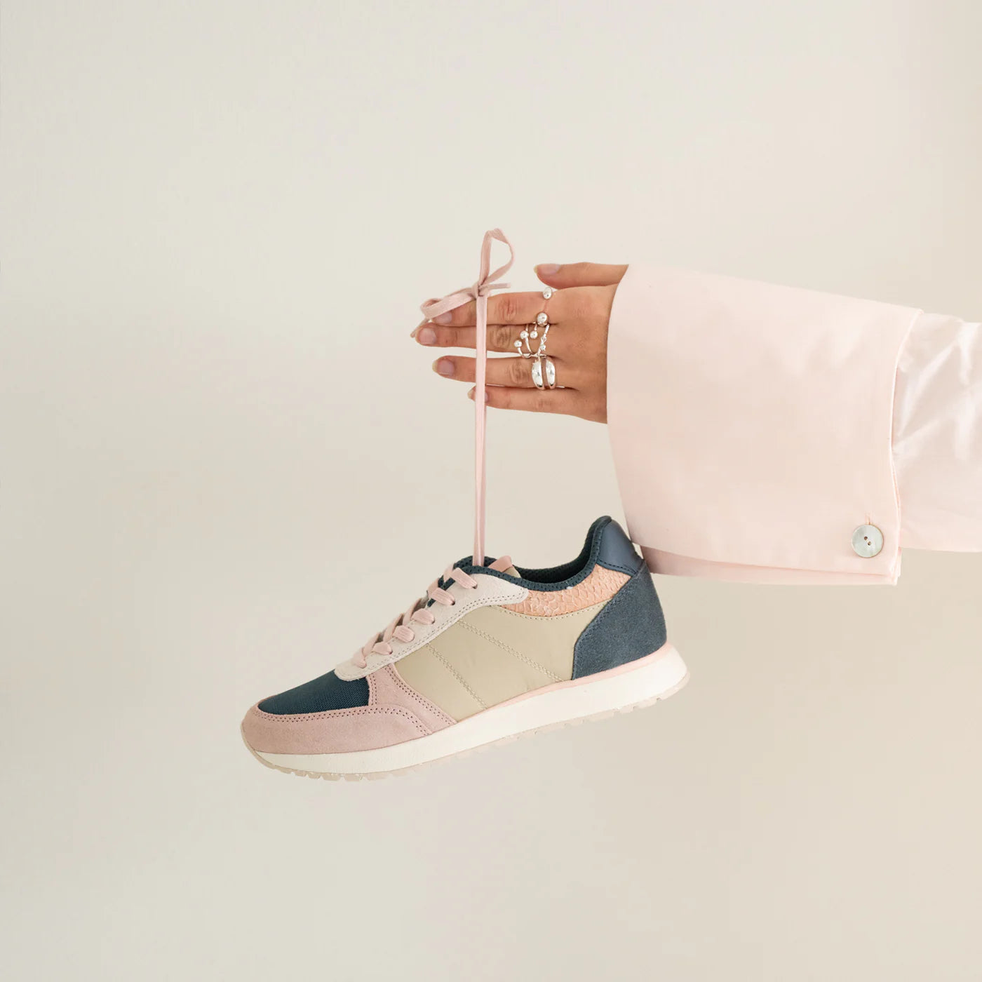 Woden Ronja Sneaker - Ivory Multi