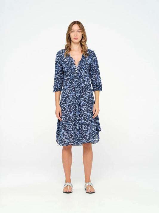 One Season Middy Poppy Dress - Kyoto