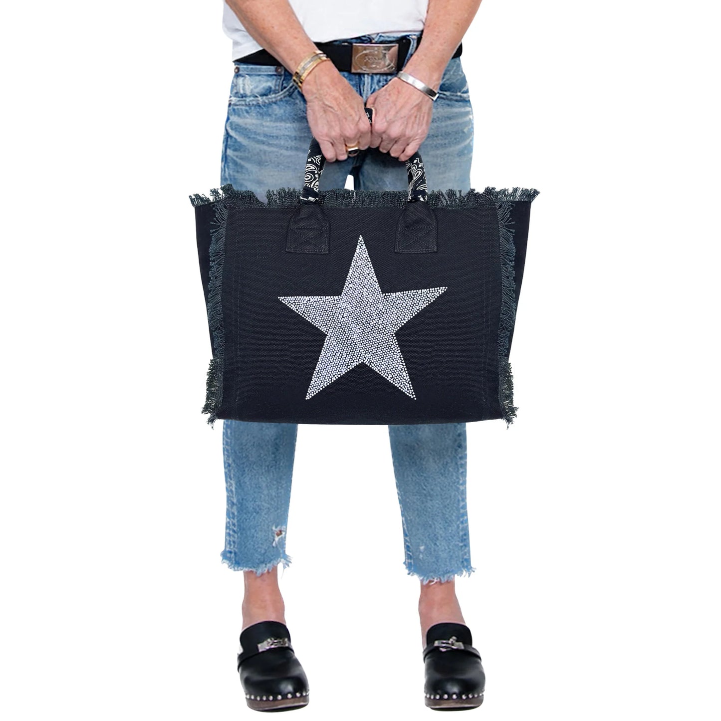 Hip Chik Silver Star Tote