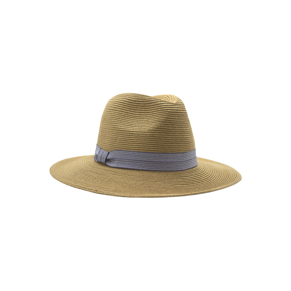 Physicians Endorsed Vienna Paperbraid Fedora-Toast/Blue