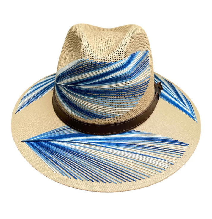 Pluma Embroidered Straw Hats