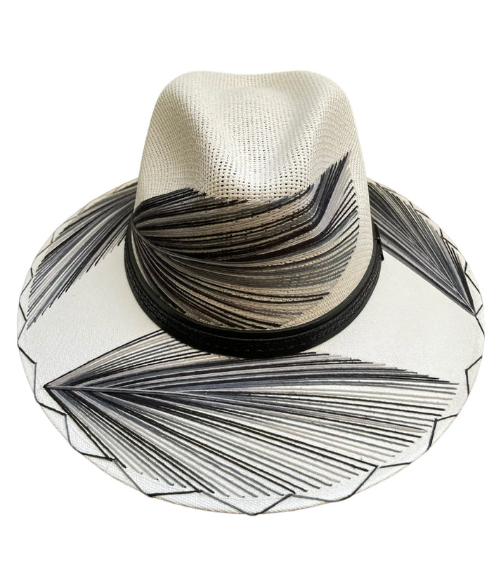 Pluma Embroidered Straw Hat