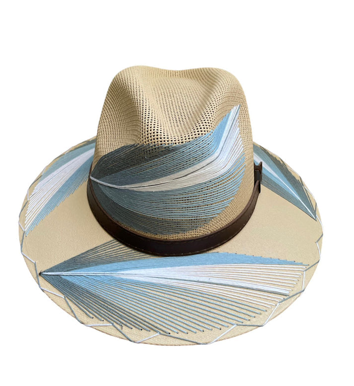 Pluma Embroidered Straw Hats