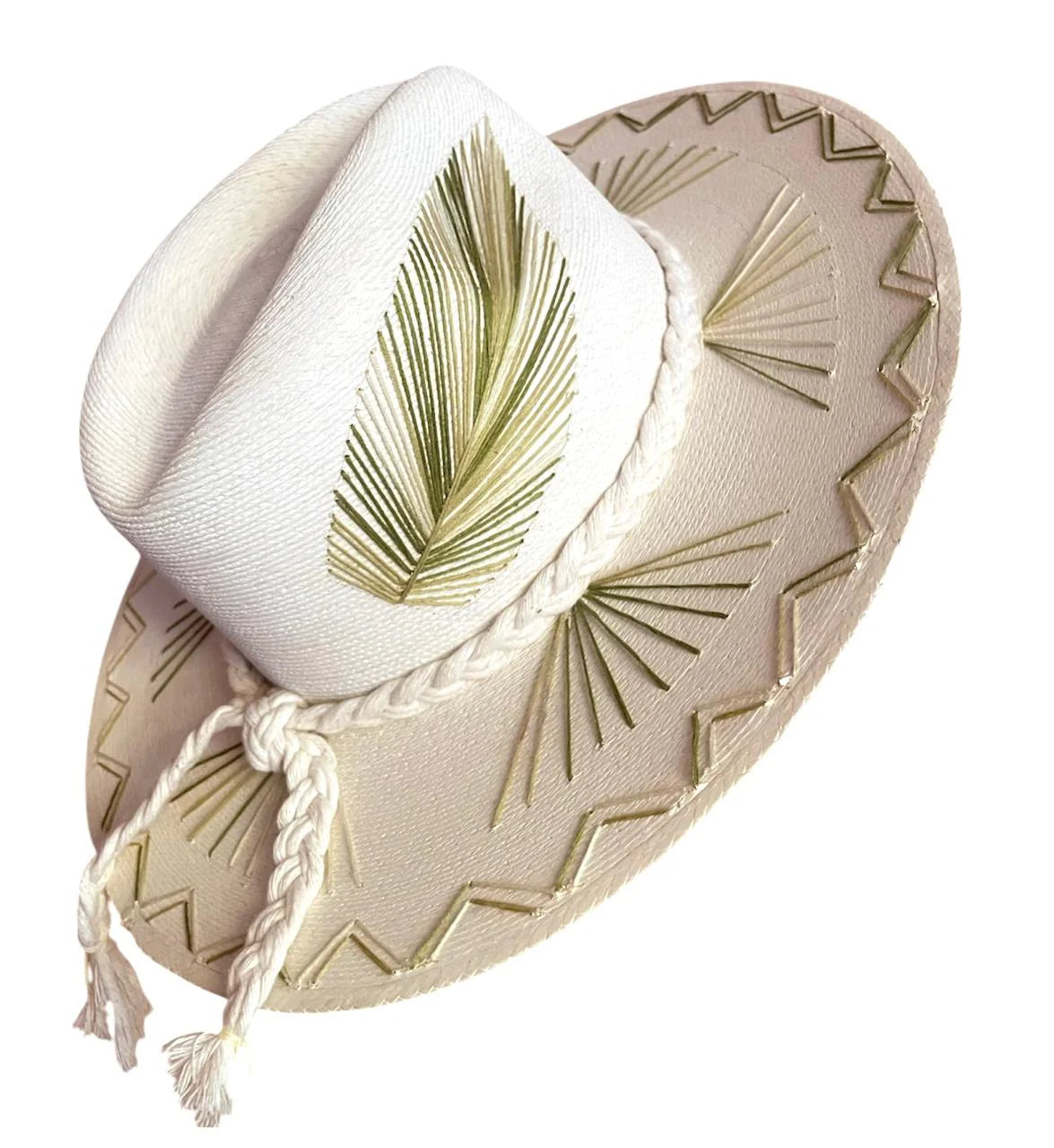 Vallarta Palm Straw Stitch Hat