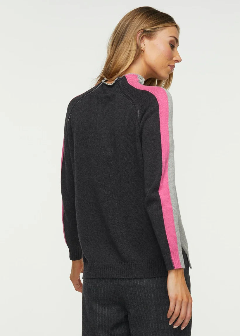 Zaket & Plover Contrast Funnel Neck Sweater ZP5343U