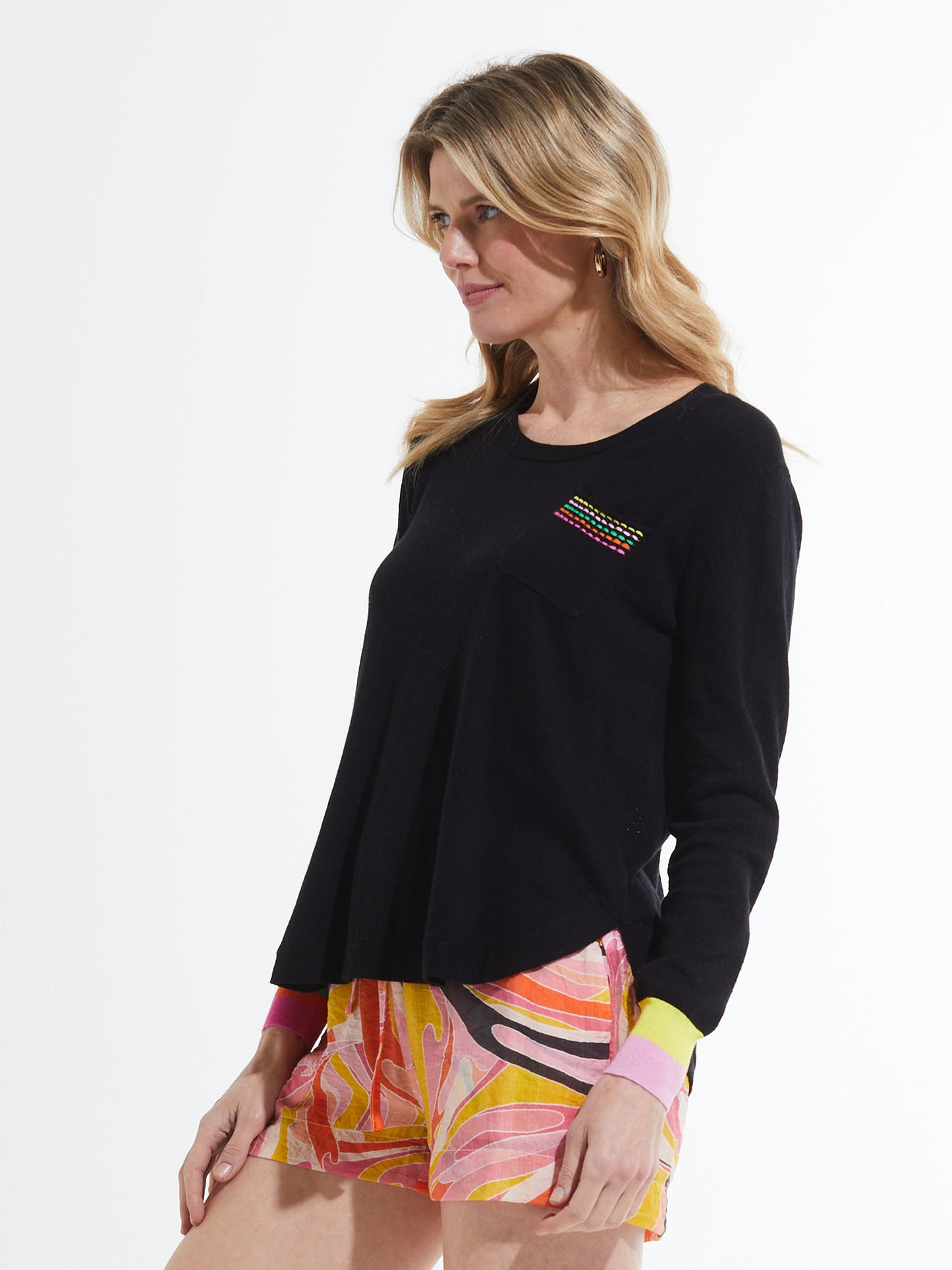 Zaket & Plover Pocket Detail Sweater Black