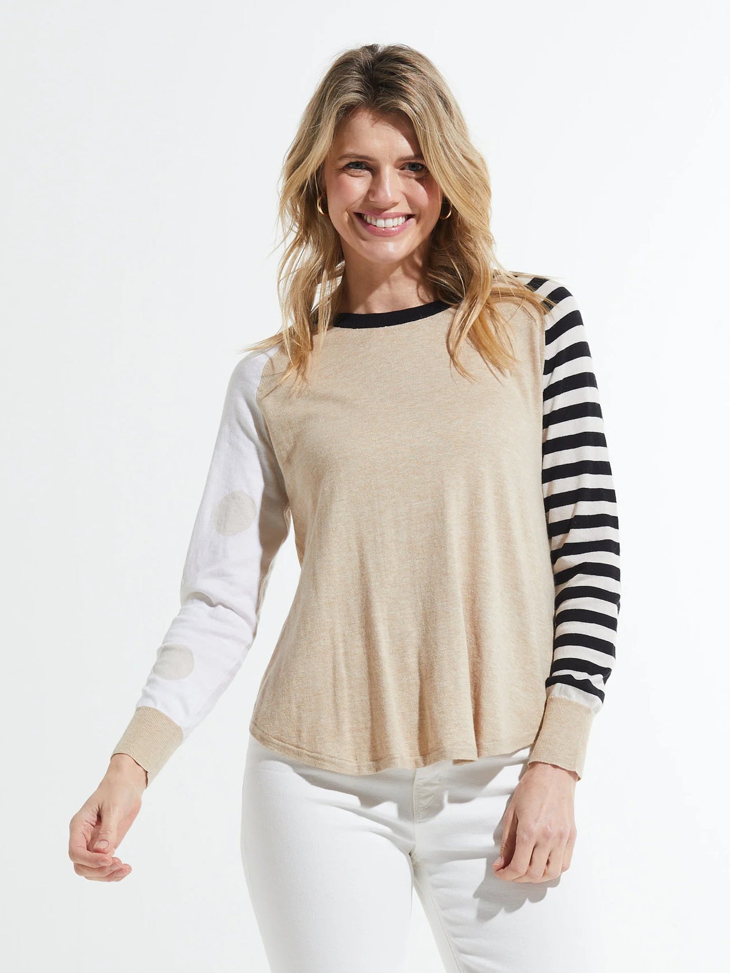 Zacket & Plover Spots + Stripes Sweater Crema ZP7414