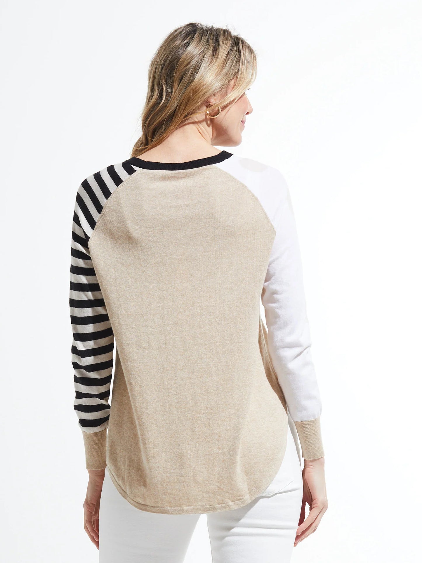 Zacket & Plover Spots + Stripes Sweater Crema ZP7414