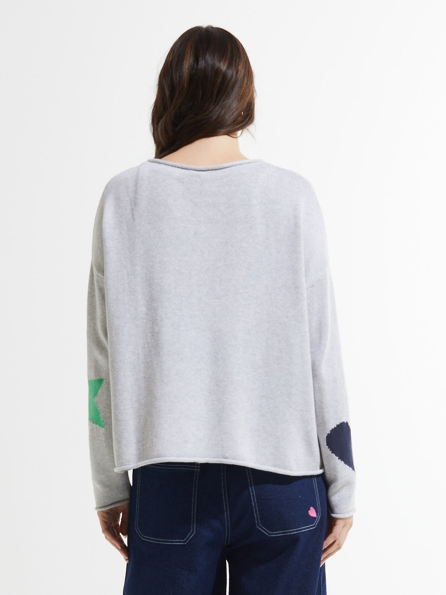 Zaket & Plover To The Moon Sweater Light Marl ZP7425U
