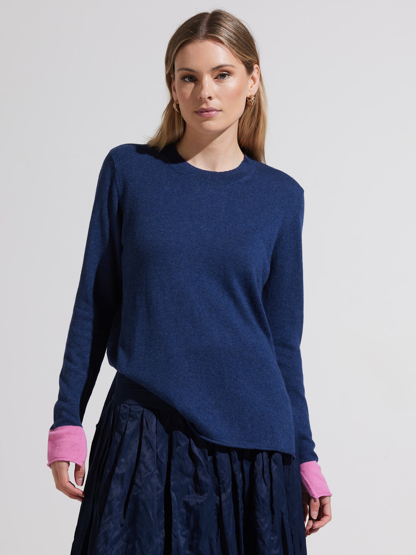Zaket & Plover Essential Crew Sweater Denim