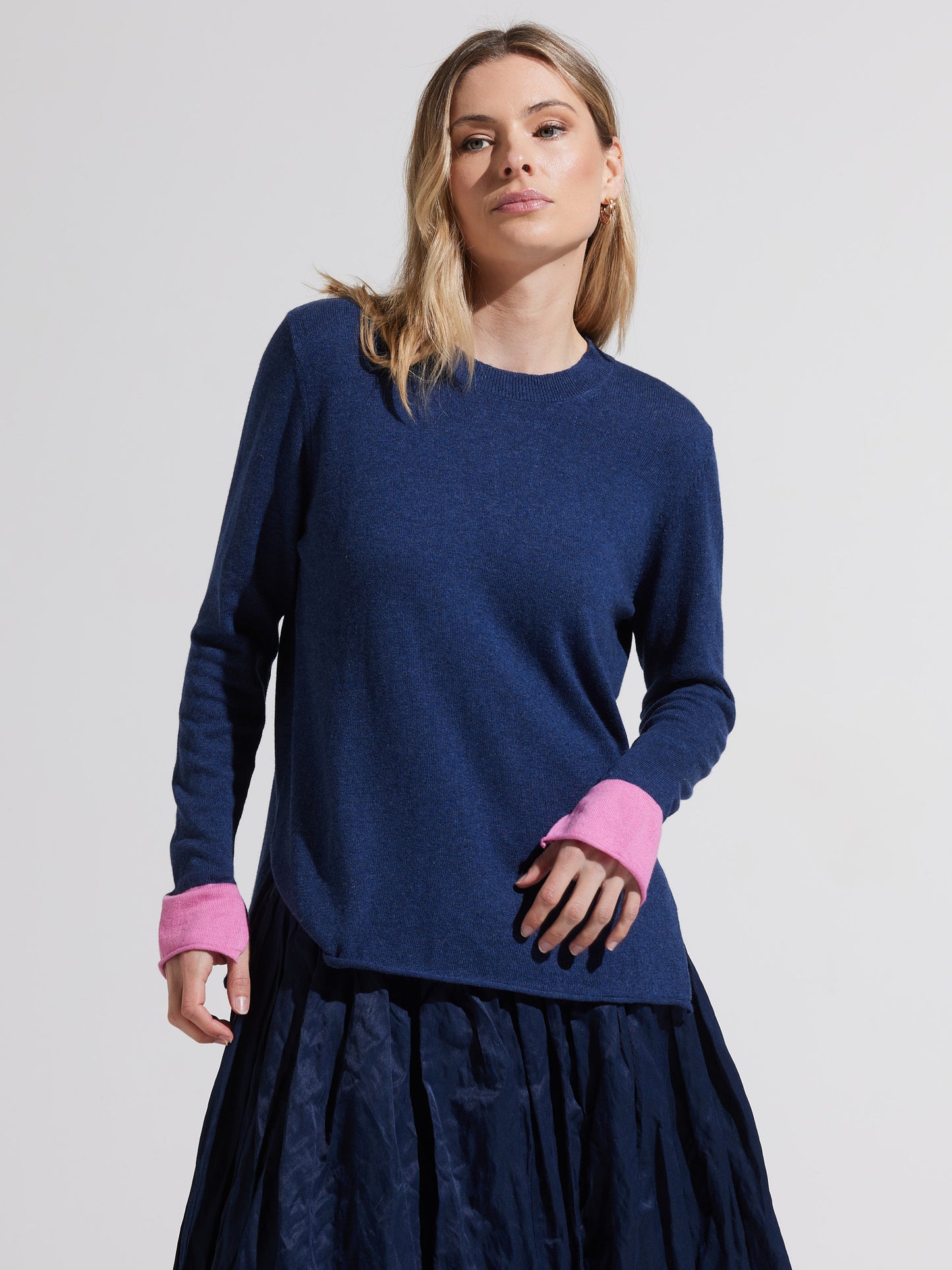 Zaket & Plover Essential Crew Sweater Denim