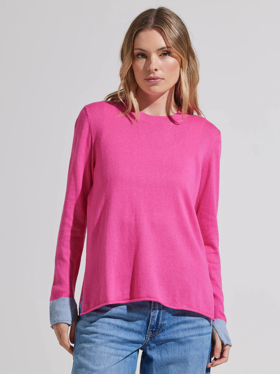 Zaket & Plover Essential Crew Sweater Pink ZP7439U