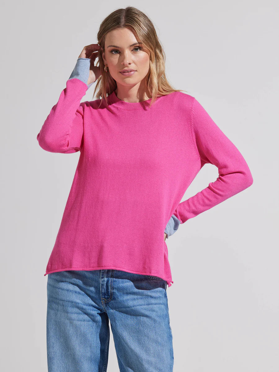 Zaket & Plover Essential Crew Sweater Pink ZP7439U