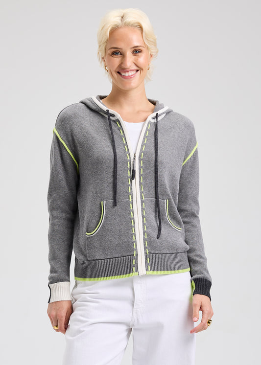 Zaket & Plover Threaded Hoodie Cloud