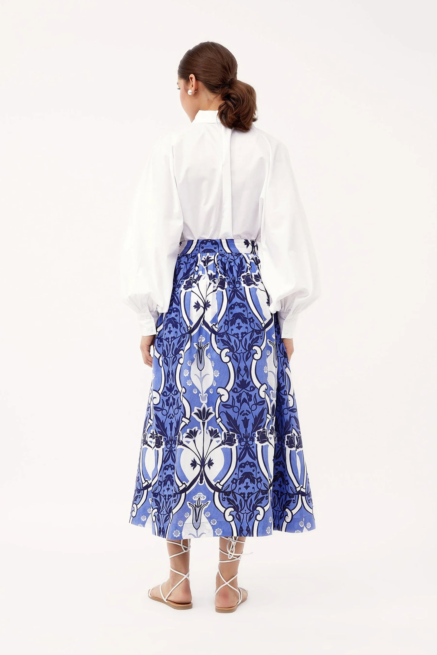 Beyond By Vera Anna Skirt Como Blue