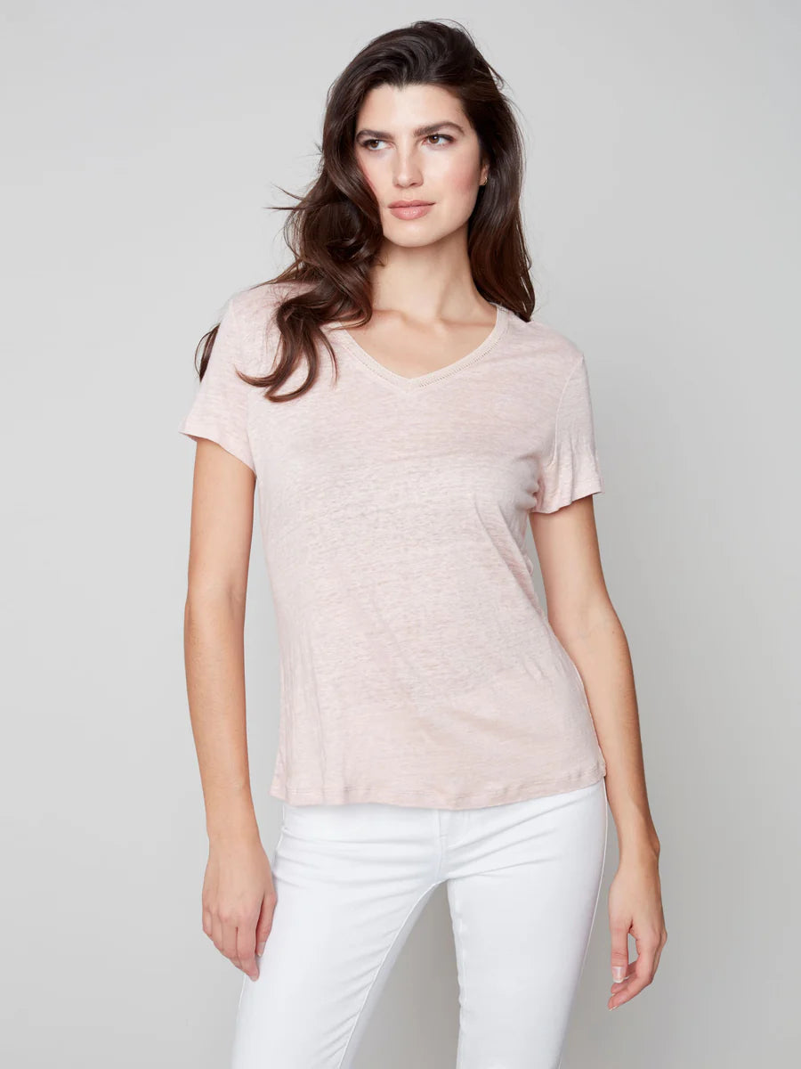 Charlie B Linen Jersey Tee
