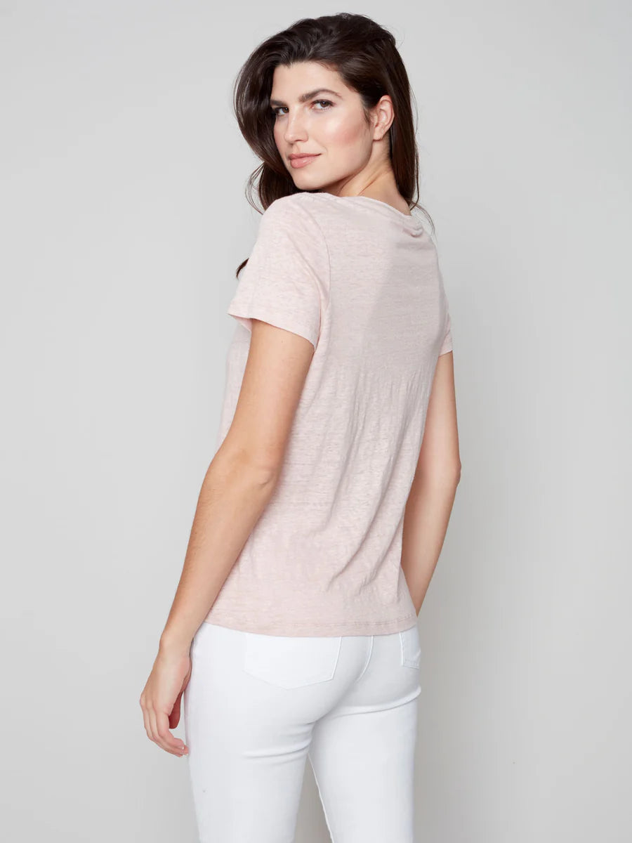 Charlie B Linen Jersey Tee