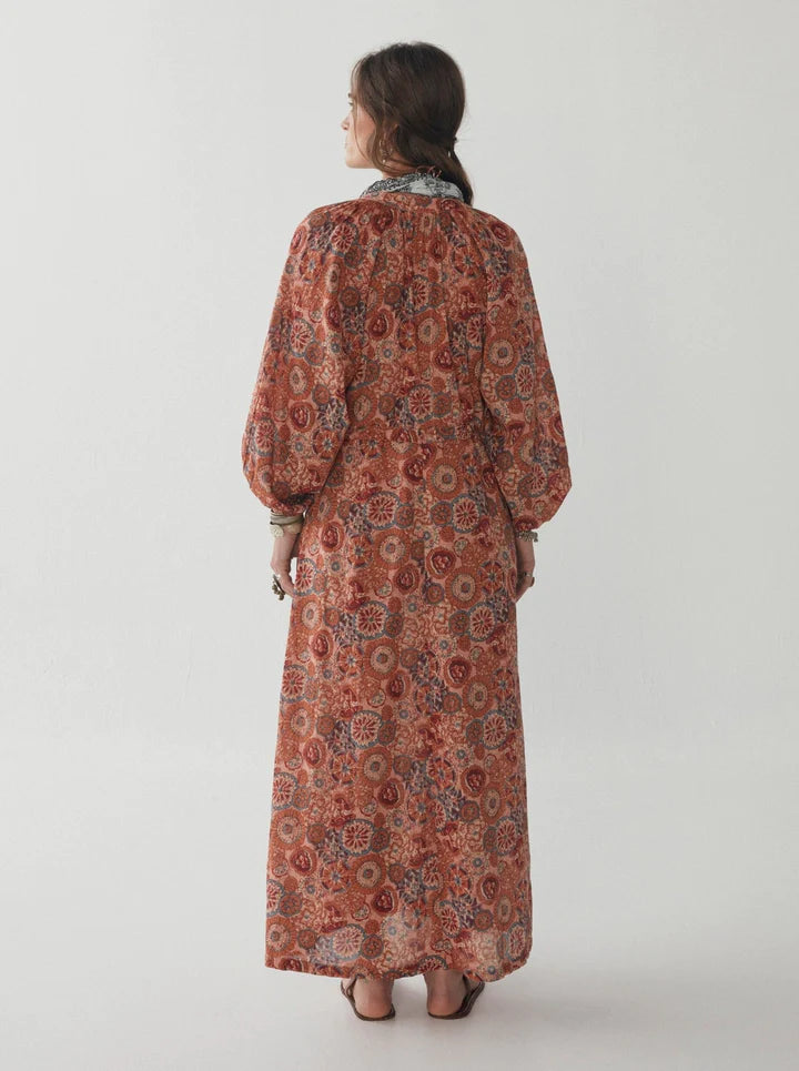 Maison HoteL Kaleidoscope Calista Dress-Rust Petunia