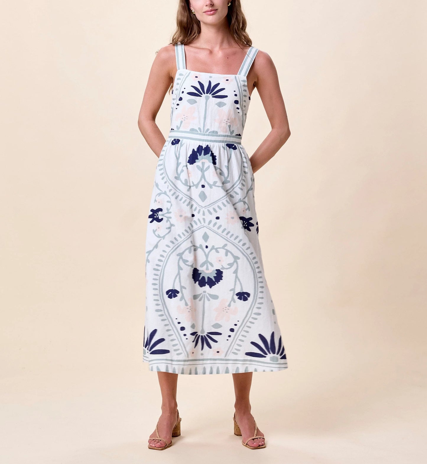 Cleobella Carmen Midi Dress - Liliana Blue Surf