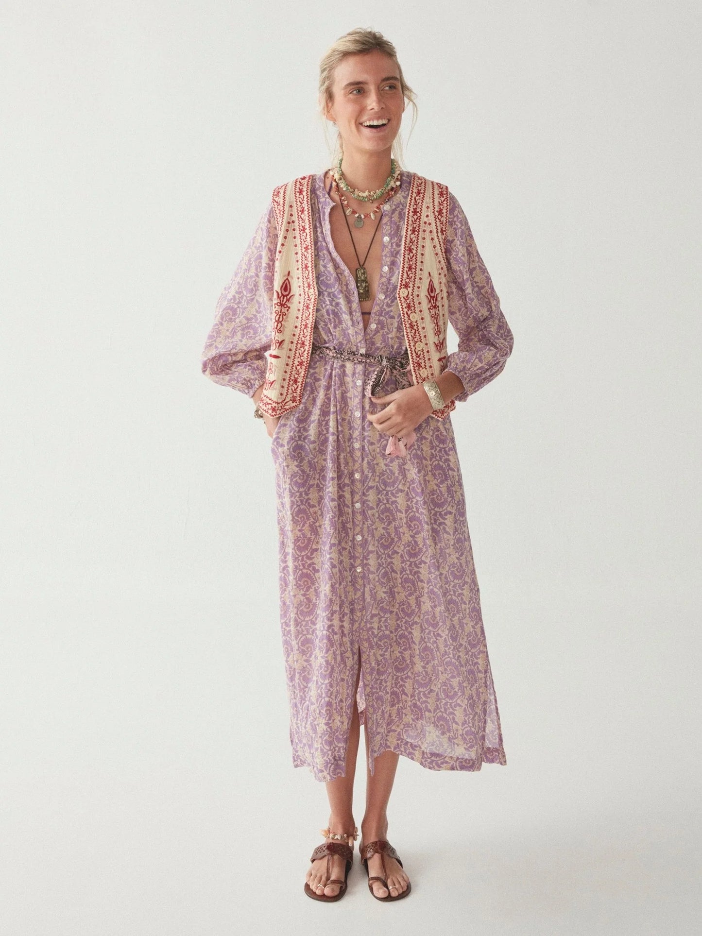 Maison Hotel Verbena Casilda Dress-Purple Rain