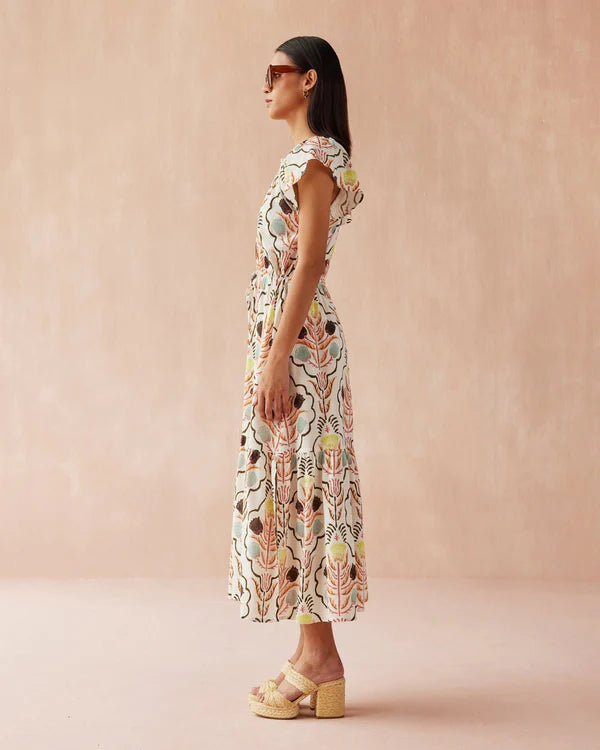 Omika Cora Midi Dress - Kirini Meadow