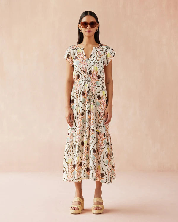 Omika Cora Midi Dress - Kirini Meadow