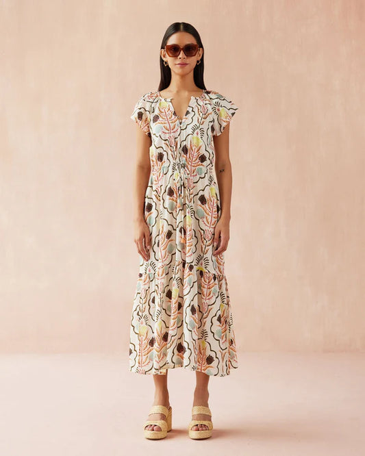 Omika Cora Midi Dress - Kirini Meadow
