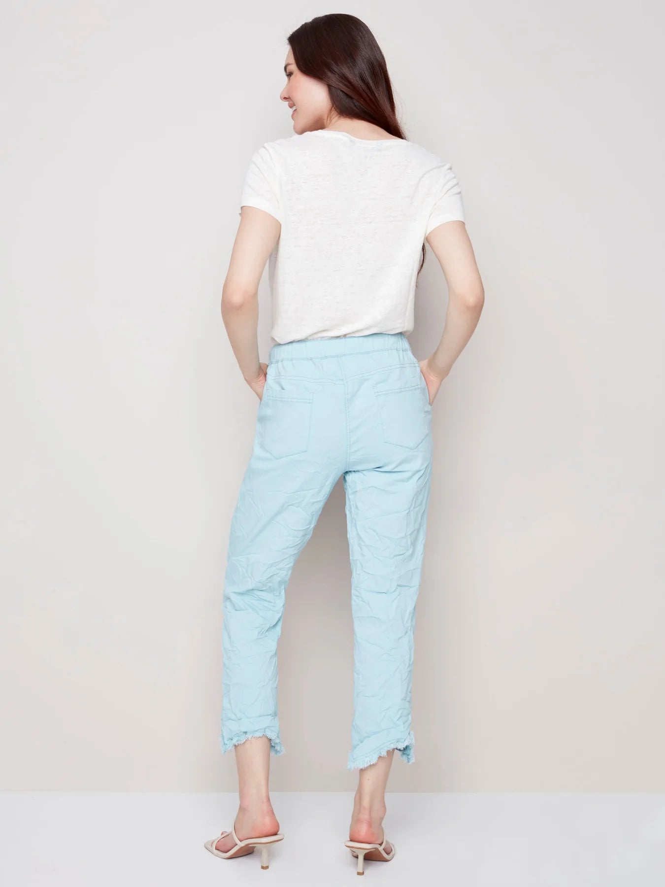 Charlie B Crinkle Bengaline Pull-On Pants